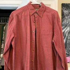 L.L. Bean long sleeve shirt, Size M-Reg, Color, rusty red